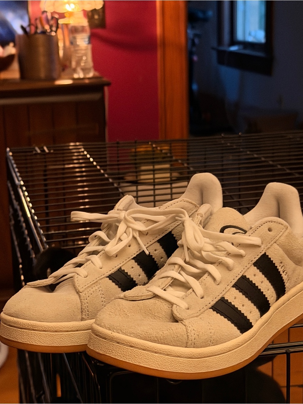 Adidas Campus 00 Sneaker Men's Suede Off white size 7.5 Women’s 9
